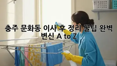 충주 문화동 이사 후 정리 꿀팁🍯: 완벽 변신 A to Z